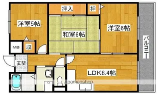 大阪府堺市北区北花田町3丁【マンション】の間取り