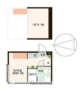 ハーモニーテラス春日町Ⅵ【2階】の間取り