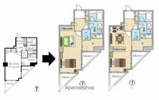 ドゥーエ東池袋【12階】の間取り
