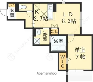 ユアメゾン ファースト【103号室号室】の間取り
