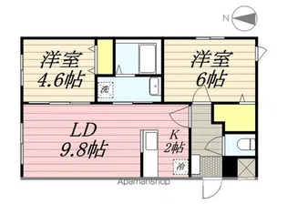 bon chic SUMIKAWA (ボンシックスミカワ)【4階】の間取り