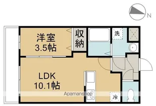 アルト三島【205号室】の間取り