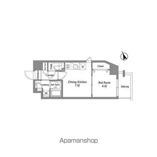 ENETIAL代官山【6階】の間取り