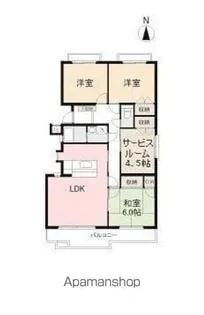 オリエントコート三条【401号室】の間取り