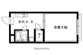 パティオ北白川【213号室】の間取り
