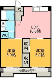 ファミール大畑【2階】の間取り