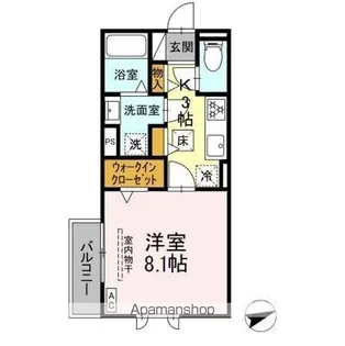 セレスティア黒野【1階】の間取り