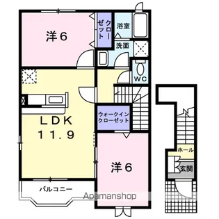 サンパティークC【2階】の間取り