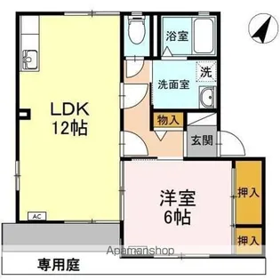 DIASカワグチ A棟【1階】の間取り