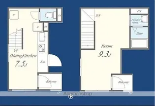 FLレジデンス京御銀座【5階】の間取り