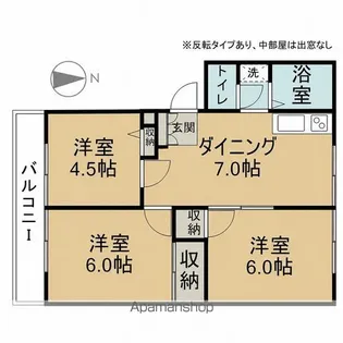 アメニティハイツ【1階】の間取り