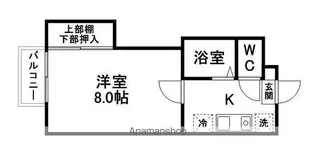 グリーンパーク【203号室】の間取り