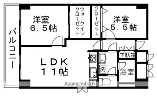 ロアシズオカ【304号室】の間取り