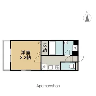 CASA上田なわて【1階】の間取り