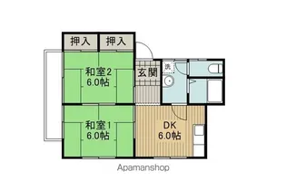 サンライズハイツヤジマ【101号室】の間取り