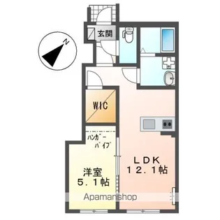 レミエ上平良【1階】の間取り