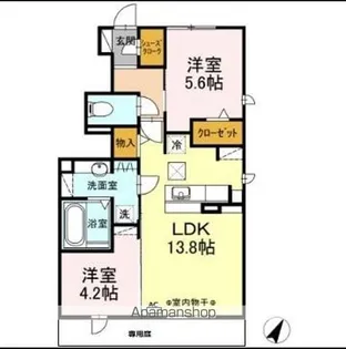 MELODEON FUSO【1階】の間取り