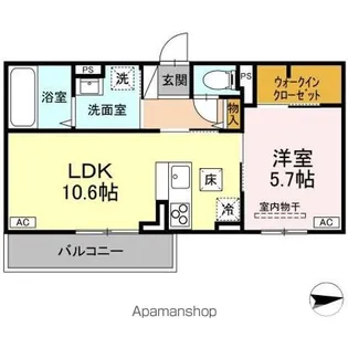 RESUA向中野 D棟【1階】の間取り