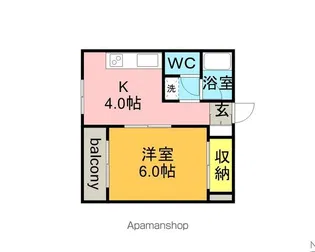 メゾンKM【2階】の間取り