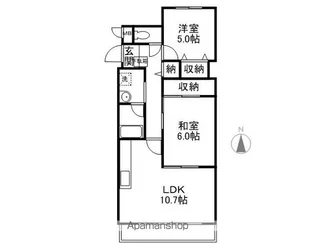 庄交本町ハイム【305号室】の間取り