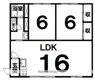ウエスト1・27【103号室】の間取り
