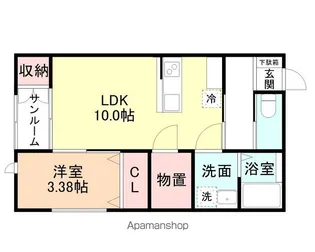 CLOVER KUBOMOTO【201号室】の間取り