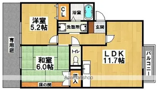 フレンドハイツ足立【1階】の間取り