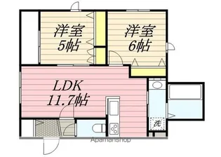 クレールメゾン平尾【2階】の間取り