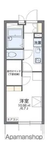 レオパレス南大和田【2階】の間取り