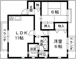 VING TAINE津門II【2階】の間取り