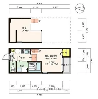 愛知県名古屋市中村区松原町5丁目【アパート】の間取り
