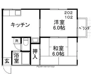 マイハウスパティオⅠ【1階】の間取り