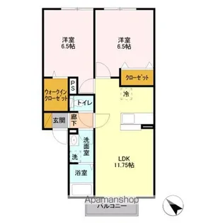 アミュナータ【2階】の間取り