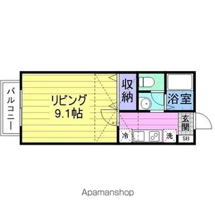 グレイスM【102号室】の間取り