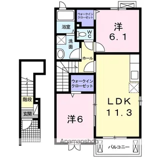 エスペランサⅡ【2階】の間取り