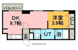 LEE厚別中央【4階】の間取り