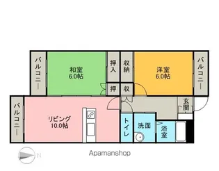 モン・ルポ【1階】の間取り