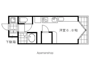 デ・リード御所北【305RV号室】の間取り