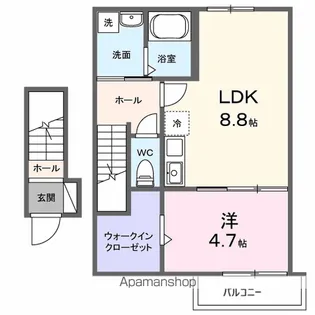 BAハイツ【2階】の間取り