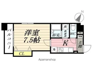 1Kの間取り画像
