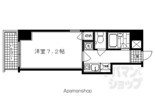 エステムコート御所南【401号室】の間取り