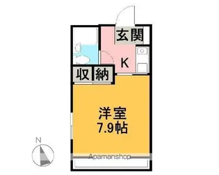 グレイス青山【203号室】の間取り