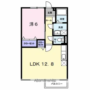 カルフール 黒川 C【2階】の間取り