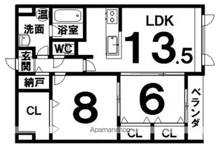 ライトワン24【305号室】の間取り