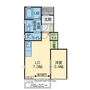 パルム(PALM)【1階】の間取り