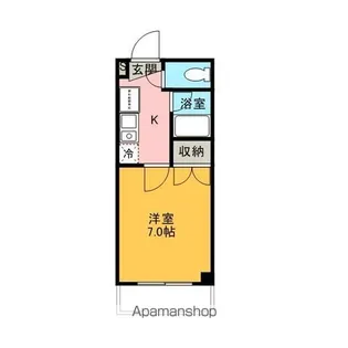 サンヴェール森山【105号室】の間取り