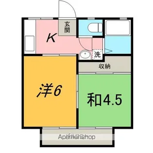 パナハイツ大谷A【2階】の間取り