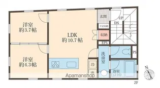 テラス松庵【2階】の間取り