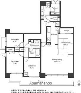 リーベスト東中山【3階】の間取り