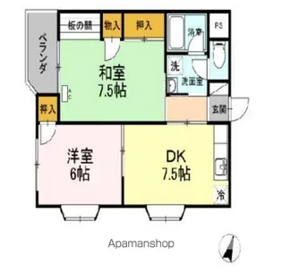 パレス細田【3階】の間取り